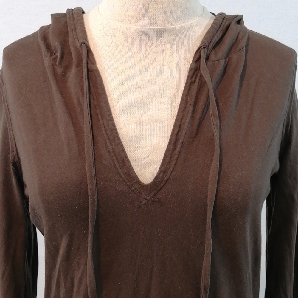 Juicy Couture Brown Long Sleeve Cotton Hoodie With Logo Medium - Picture 3 of 13